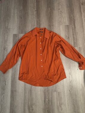 Arrow Men’s Button-Down Shirt in Burnt Orange